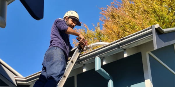 Residential gutter cleaning services