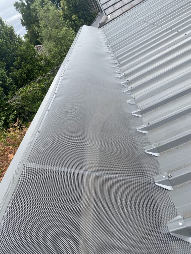Gutters covered with Box Gutter Guards